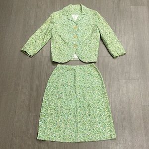 Handmade Vintage 2-piece Matching Blazer and Skirt